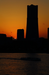 横浜の夕景