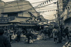 商店街のにぎわい