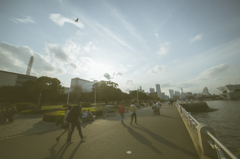 横浜にて
