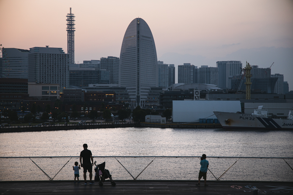 大桟橋夕景