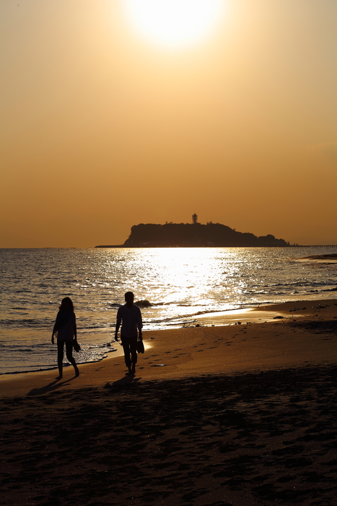 湘南の夕景