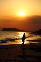 湘南の夕景
