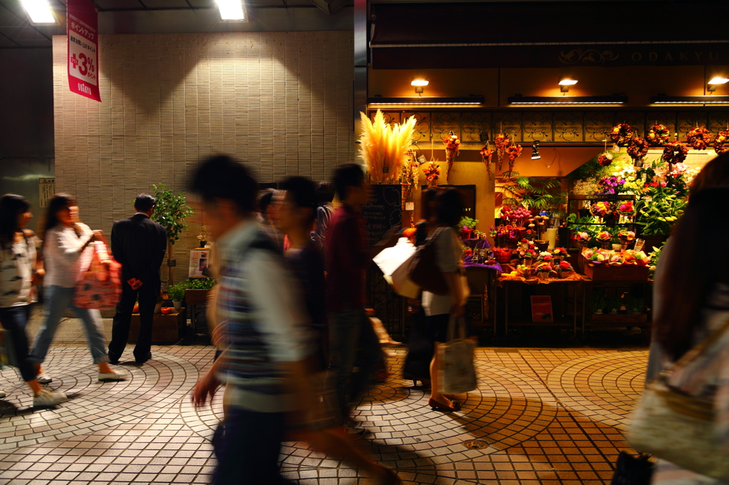 駅前の花屋