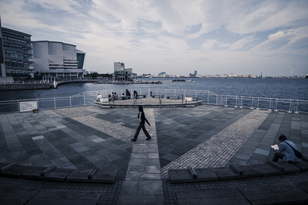 横浜にて
