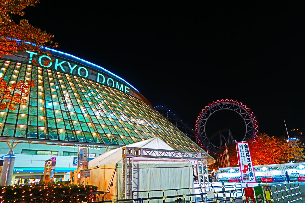 東京ドームのイルミネーション2015　ドーム
