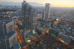 都庁展望台からの夕景