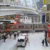 2014年2月川越駅の雪景色
