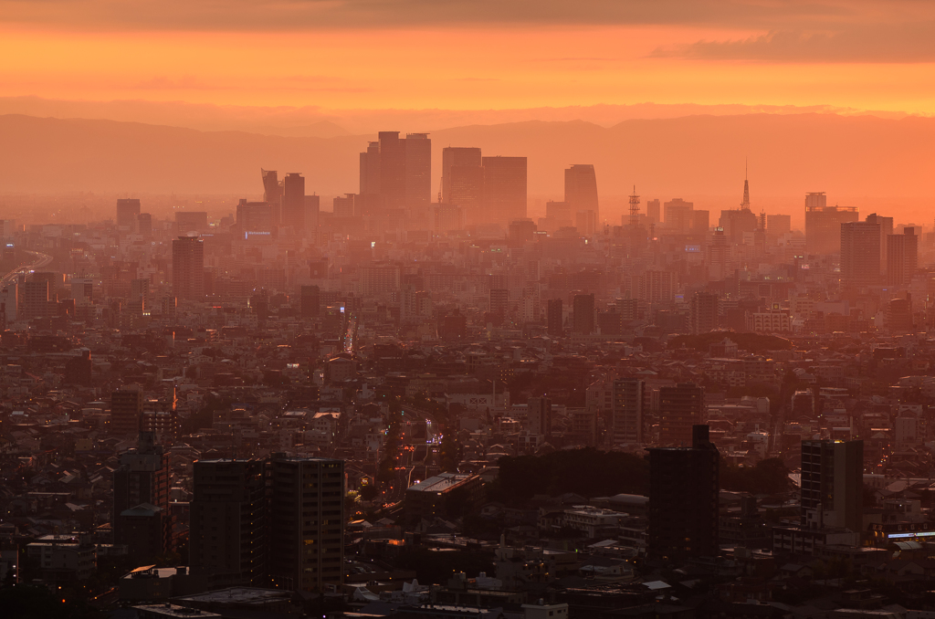 名古屋夕景