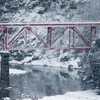 雪の鉄橋