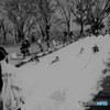 雪の滑り台