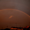 今日の夕景・虹
