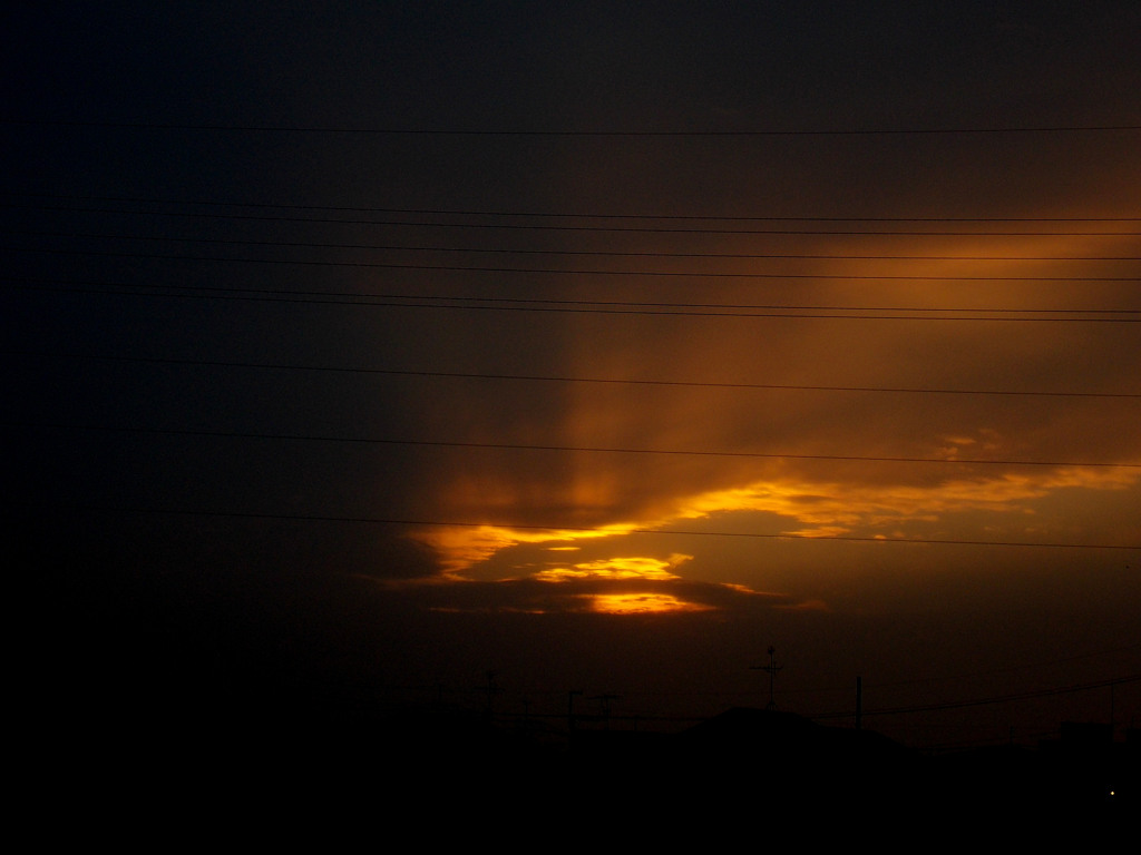 今日の夕景