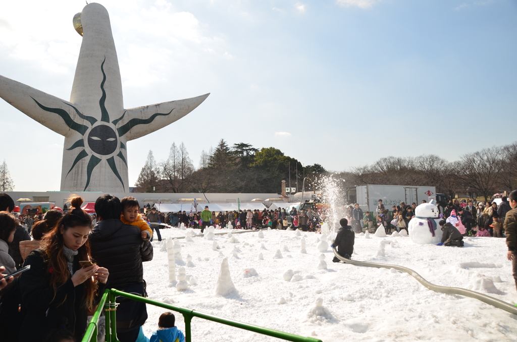 雪作り