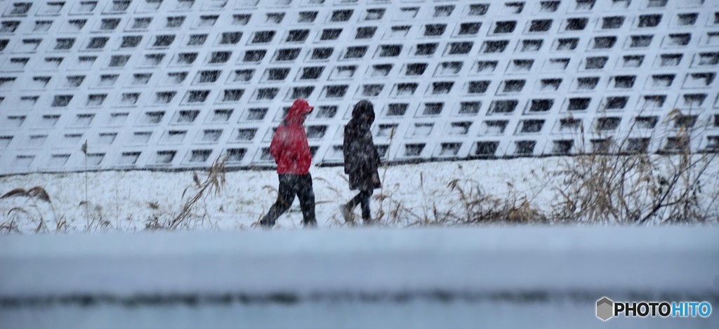 雪でもウオーキング