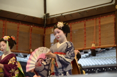 お座敷にいかんで・・・！