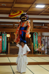 伊勢大神楽講社、加藤菊太夫組。魁曲（らんきょく）。
