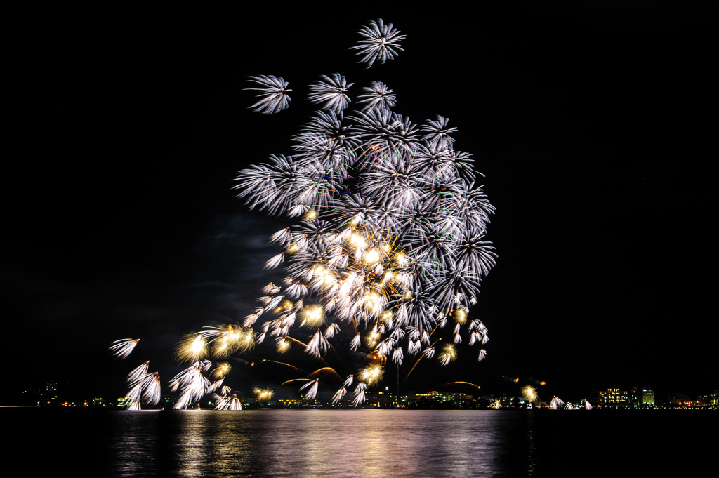 水郷祭、花火10