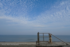 朝の海岸散歩。