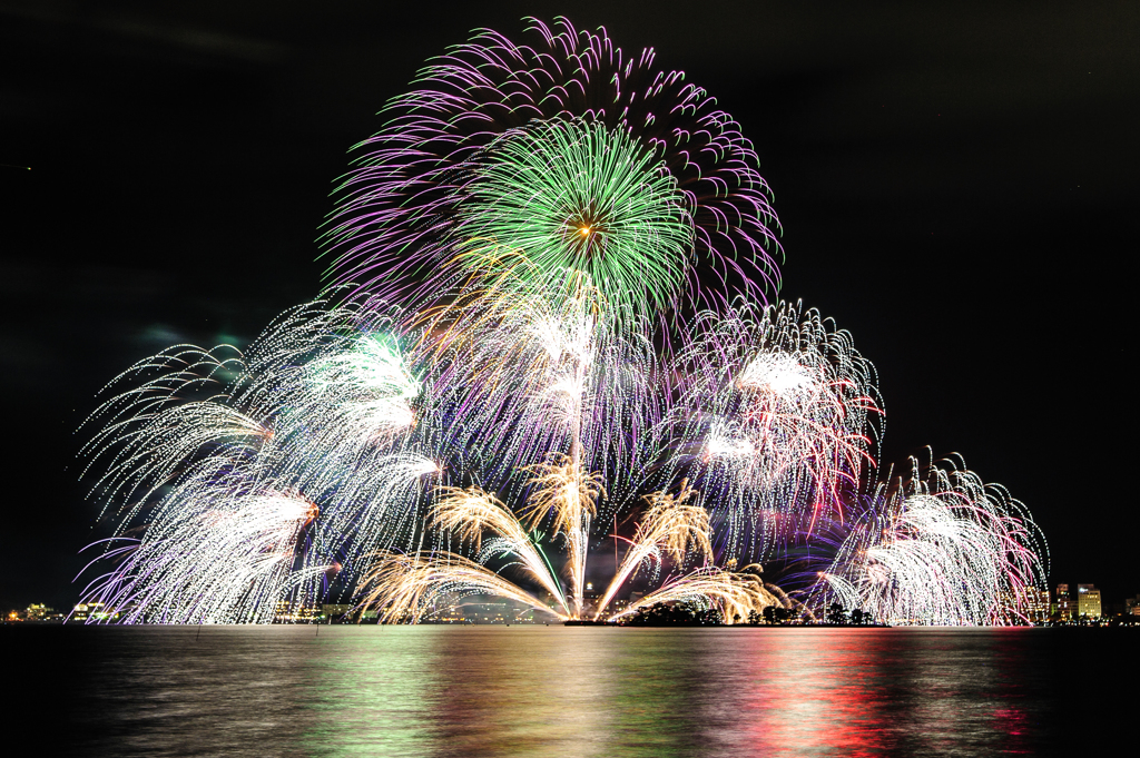 水郷祭、花火15