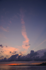 稲佐の浜夕景。