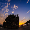 弁天島夕景。