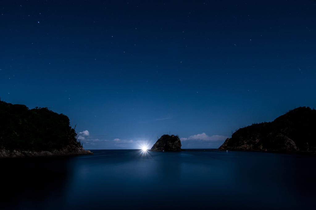 漁火。鷺浦にて。