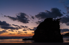 稲佐の浜夕景