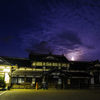 月夜の旧大社駅。