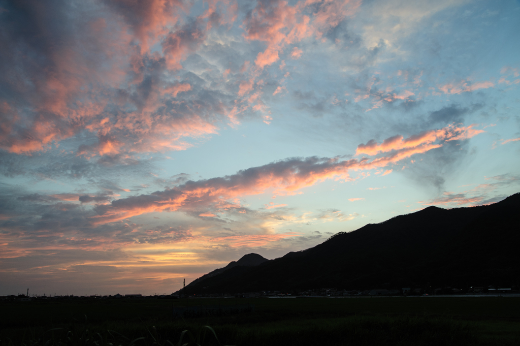 夕焼け。