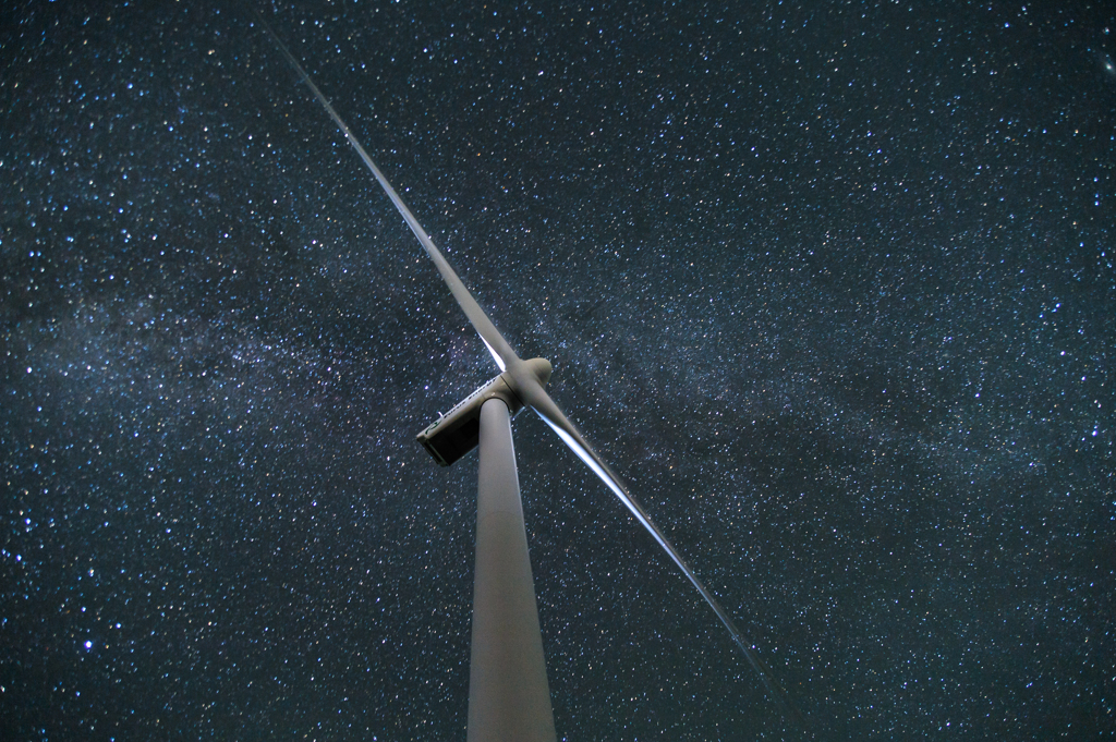 星の中の風車。