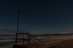 月光夜景～堤防より海を望む～