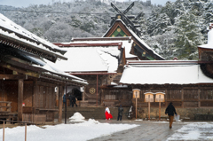 雪の出雲大社。