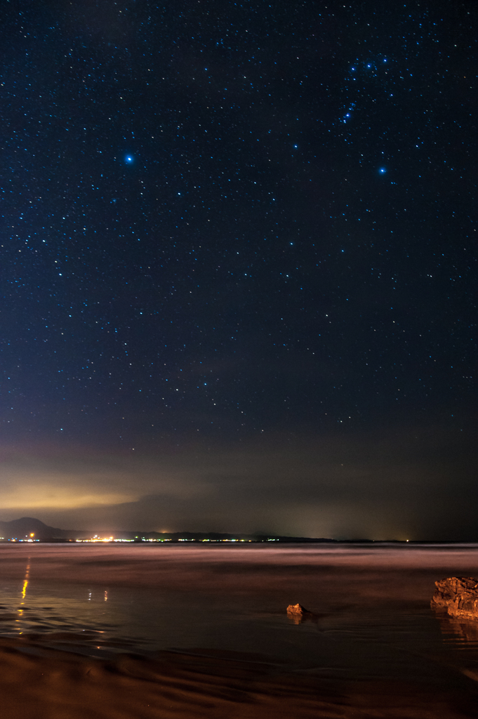 稲佐の浜、星景。