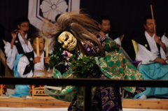 大土地神楽、野見宿禰(のみのすくね)の当麻蹶速(たいまのけはや)。