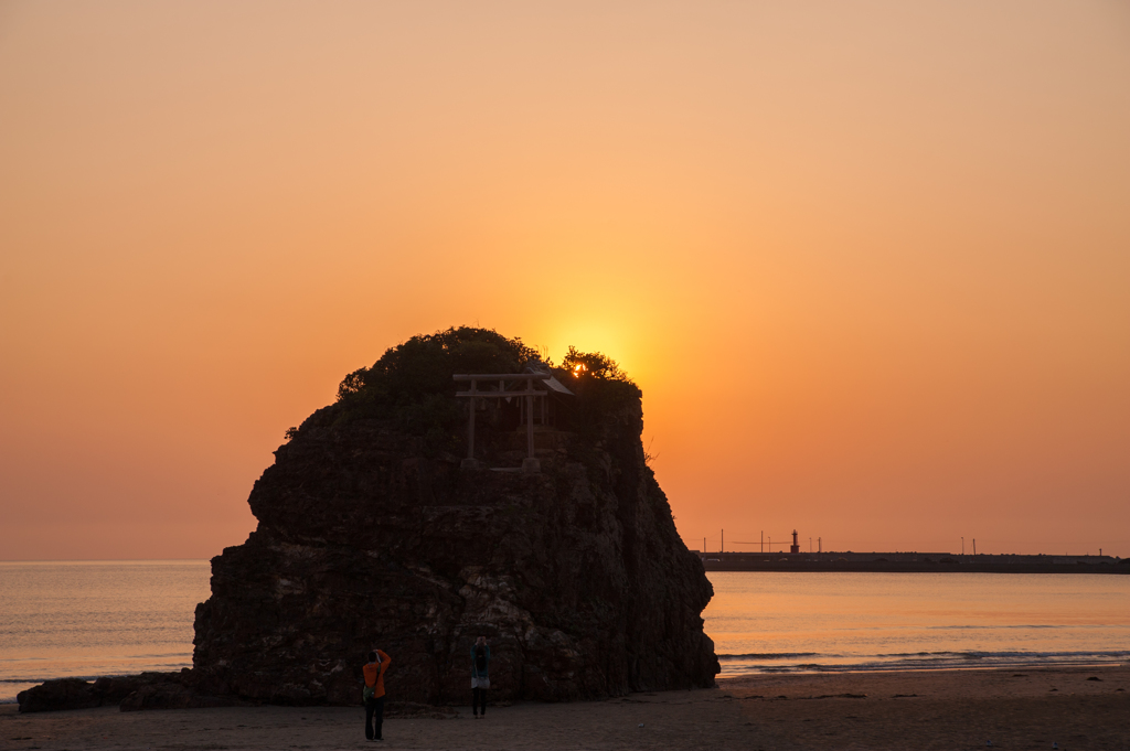 弁天島、夕景。