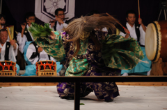 大土地神楽、野見宿禰(のみのすくね)の当麻蹶速(たいまのけはや)。