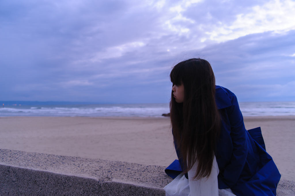 浜辺。