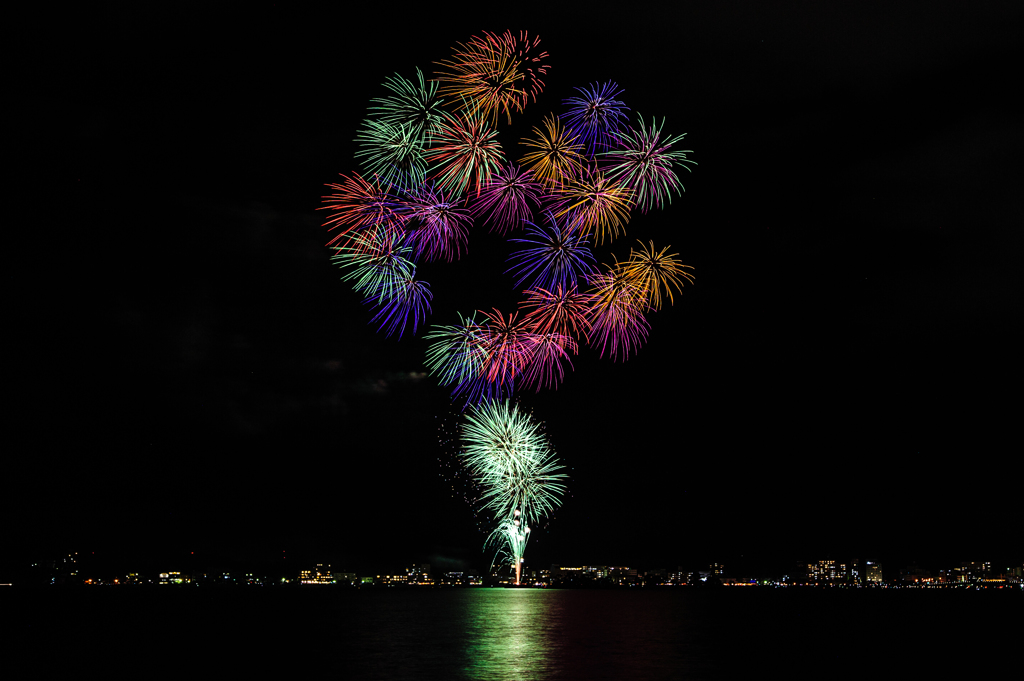 水郷祭、花火６