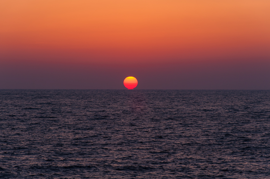 ＧＷ最後の夕日。