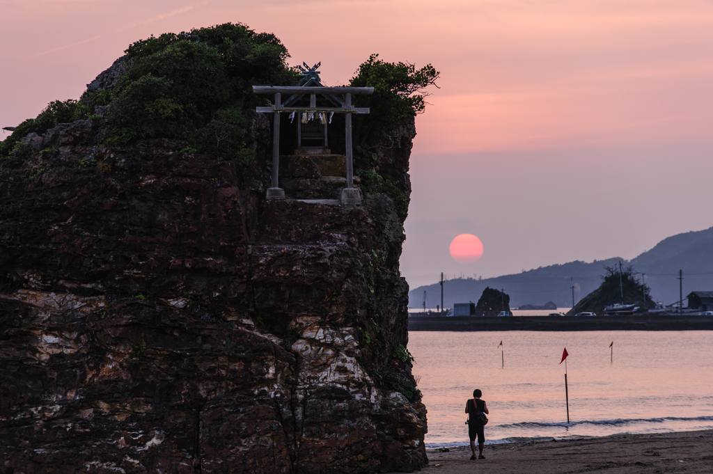 弁天島、夕景。