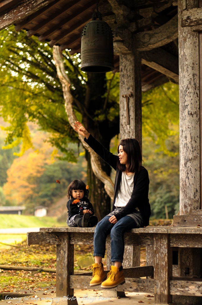 岩根寺にて。