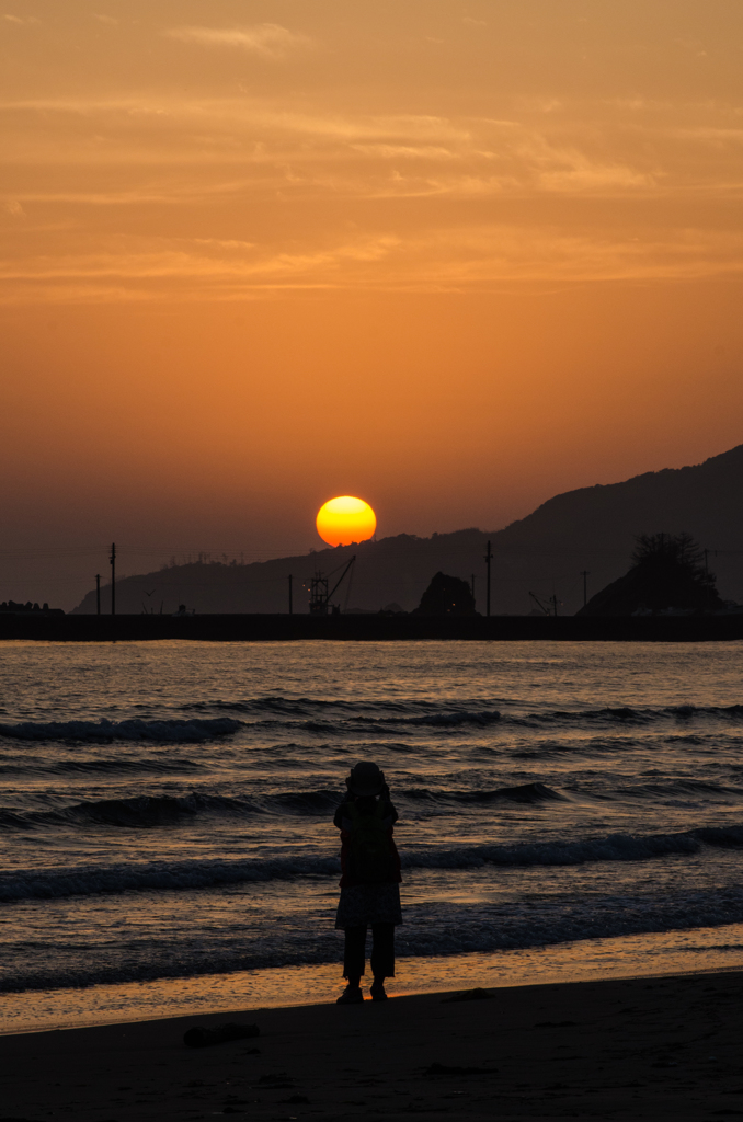 2013年５月３０日稲佐の浜にて