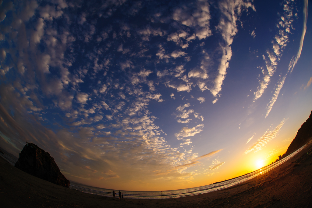 稲佐の浜夕景。