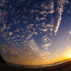 稲佐の浜夕景。