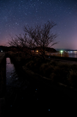 神西湖、星景。