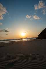 風紋の夕景。