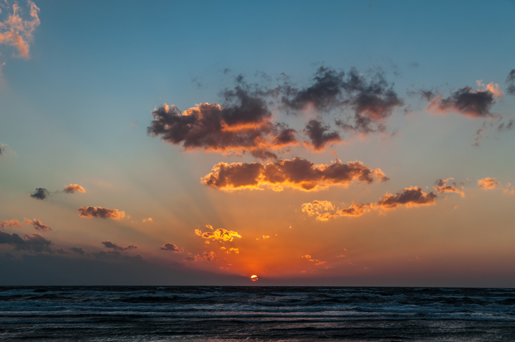 ２０１３年最後の夕陽。