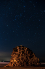 稲佐の浜、星景。