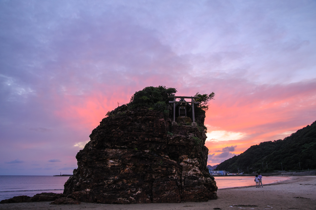 稲佐の浜夕景。