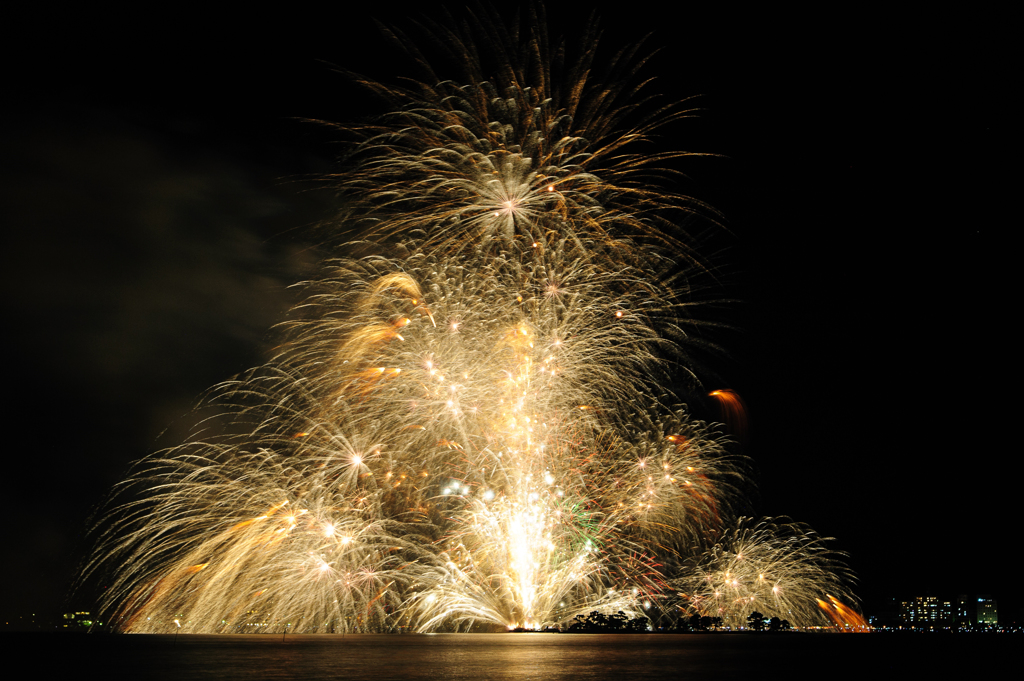 水郷祭、花火14